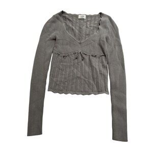 Aritzia Wilfred Solist Sweater in Grey